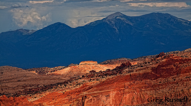 light play over canyon country