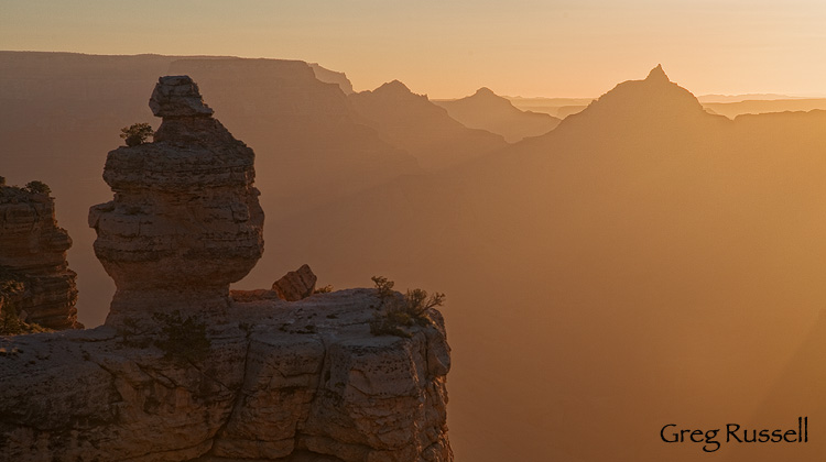 vishnu's temple, illuminated in early morning light, grand canyon, national park, arizona