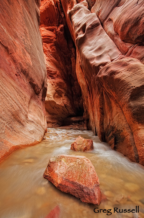 kanarra creek narrows, near kanarraville, utah