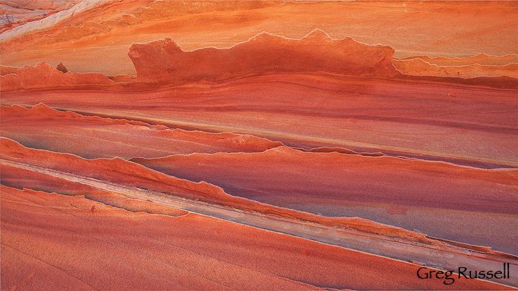 very colorful, but strangely eroded sandstone in the coyote buttes north region