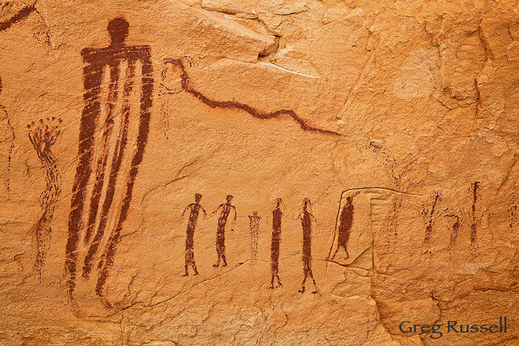 transformation panel in ochre alcove, san rafael swell, utah