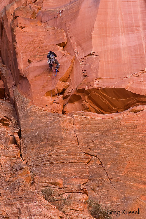 zion, zion national park, national park, utah, big wall climber, rock climbing photo, moonlight buttress