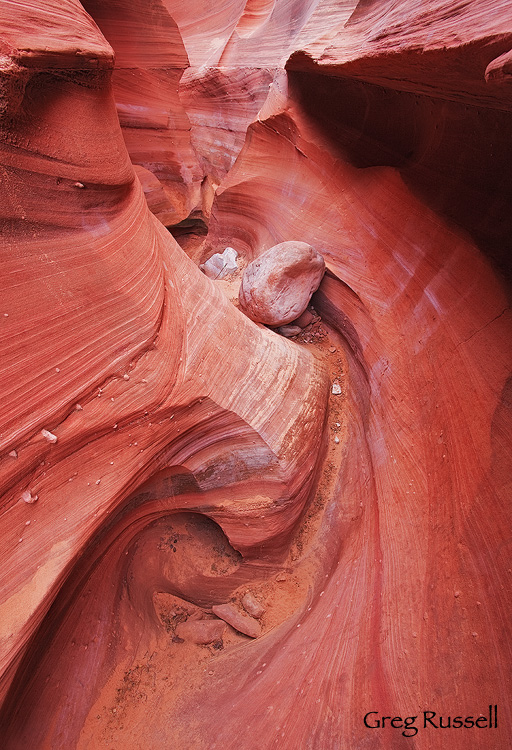 Waterholes slot canyon, a small canyon located on the Navajo Nation in northern Arizona