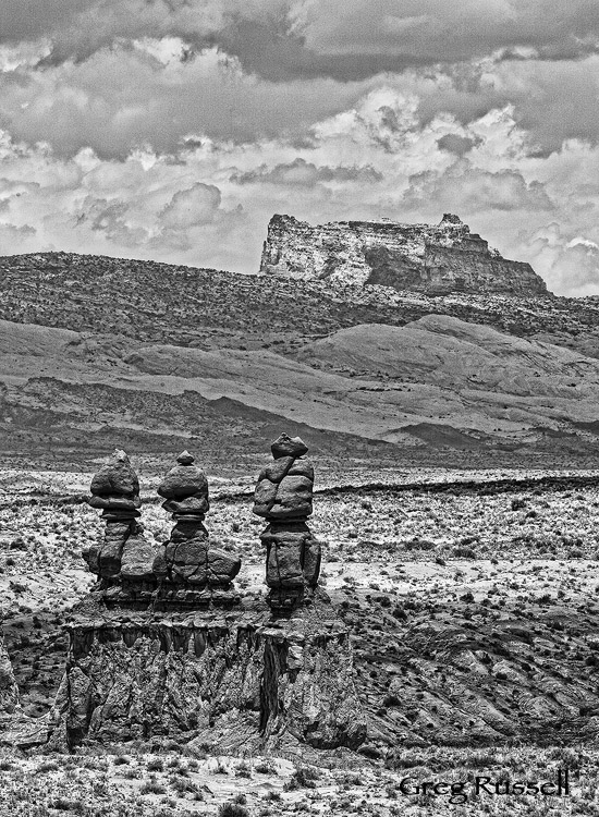 Entrada Sandstone hoodoos and the San Rafael Swell